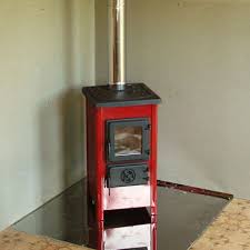 Купить Печь-камин MBS Hit красный сталь в Орше Амазонка бай фото в Орше