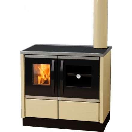 Плита на дровах MBS Thermo Rocky (с водяным контуром) кремовая фото в Орше