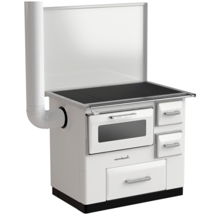 Плита на дровах Smederevac MBS 7 New Line (с крышкой) белая купить в Орше