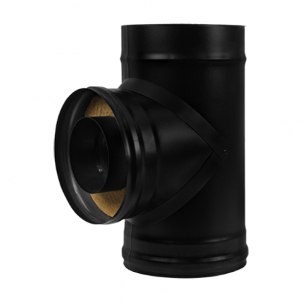 Сэндвич-тройник 90° BLACK AISI 430-0,8 мм утепл. 50 мм в Орше