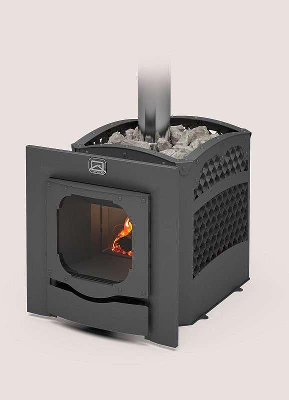 Печь для бани Теплодар Былина-Сетка-12 Ч Панорама (1.1) (без дверцы) купить в Орше