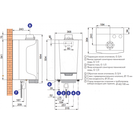 Конденсационный котел De Dietrich PMC-S 30/35 MI в Орше